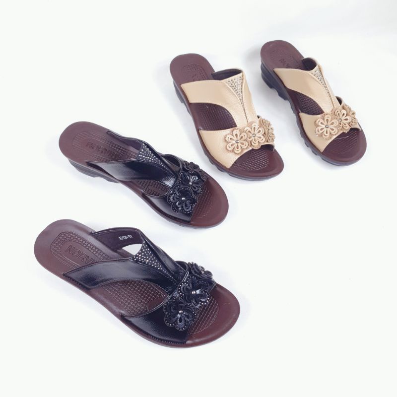 Norvid Sepatu Wanita Slingback Flat 2126A