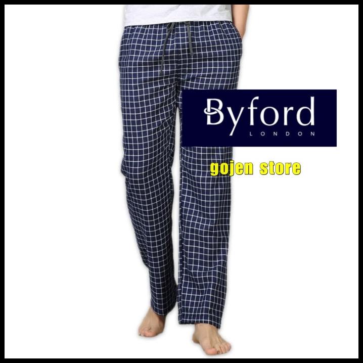 Promo Pyjamas Long Pant Celana Tidur Pria Panjang Piama Kolor Kotak Dalaman