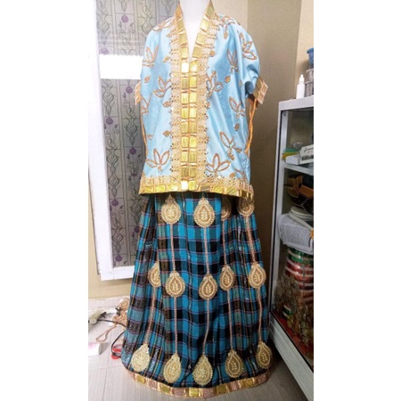 Baju pengantin adat Bugis payet ada lengan sambung