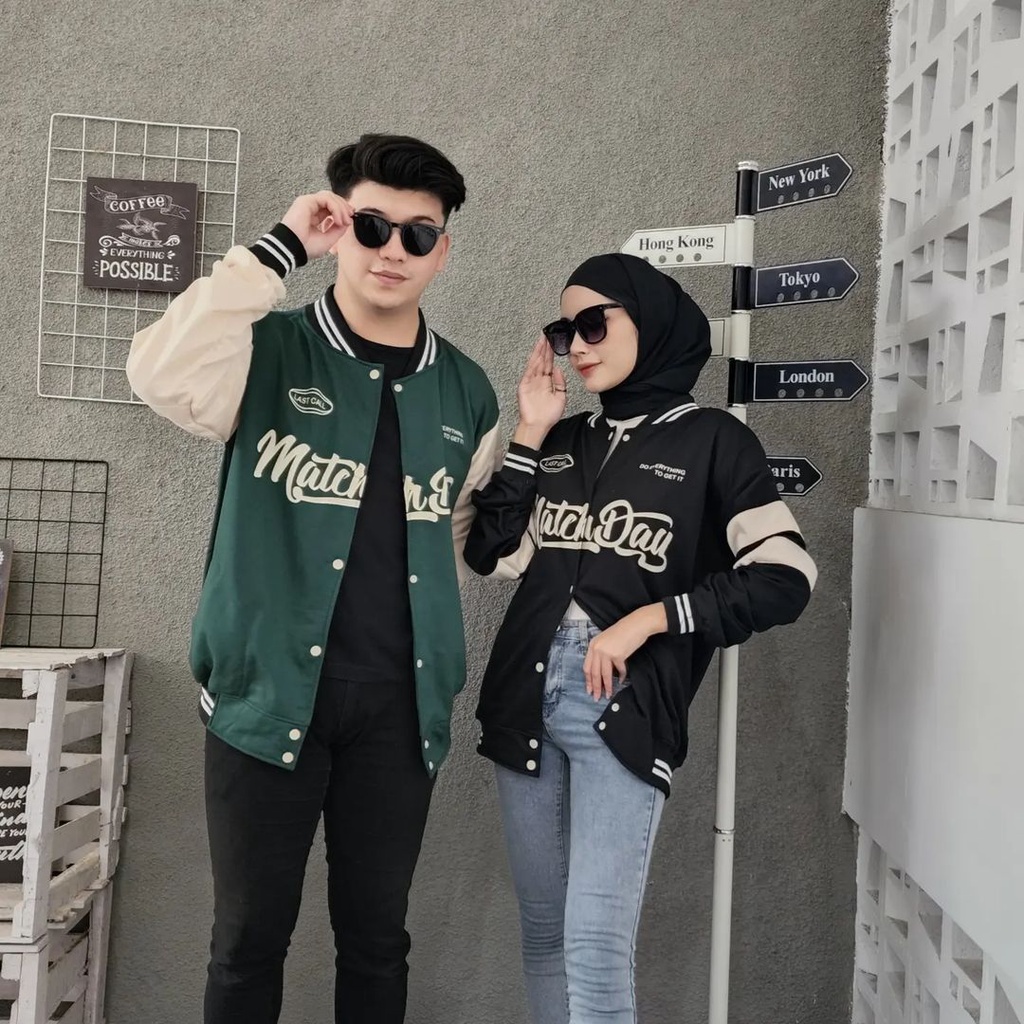 MATCHDAY BASEBALL JAKET UNISEX WANITA PRIA BASEBALL BIGSIZE OVERSIZE