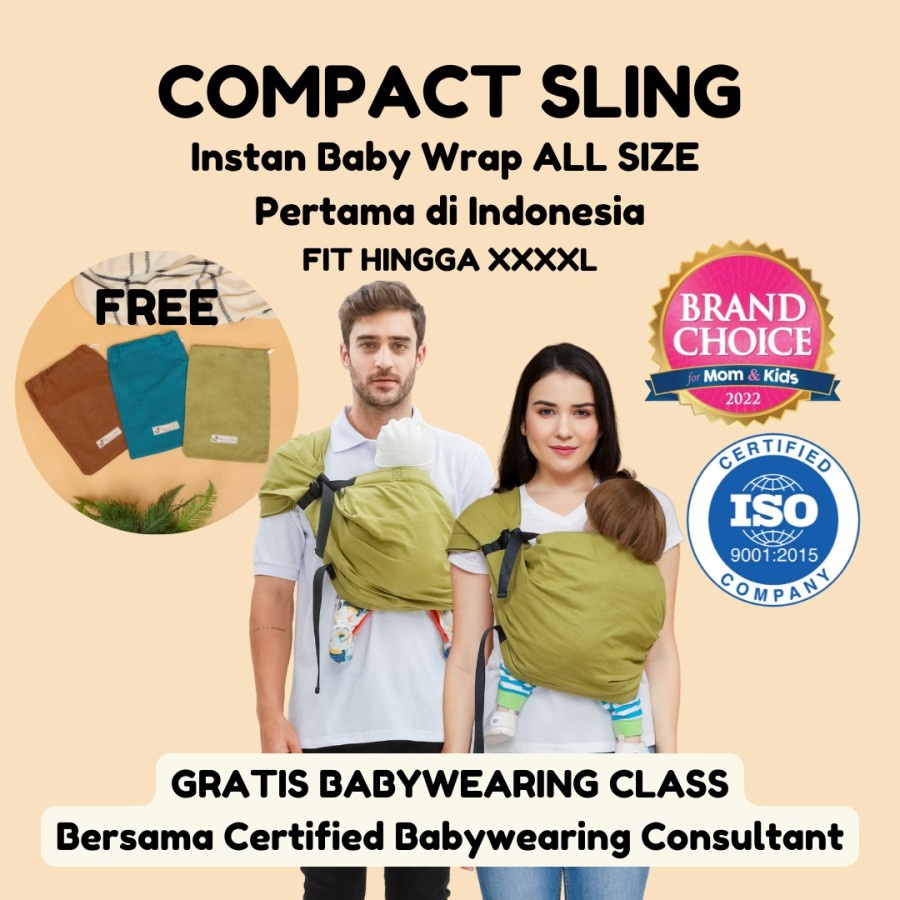 MERE ET MOI Compact Sling Gendongan Bayi Samping