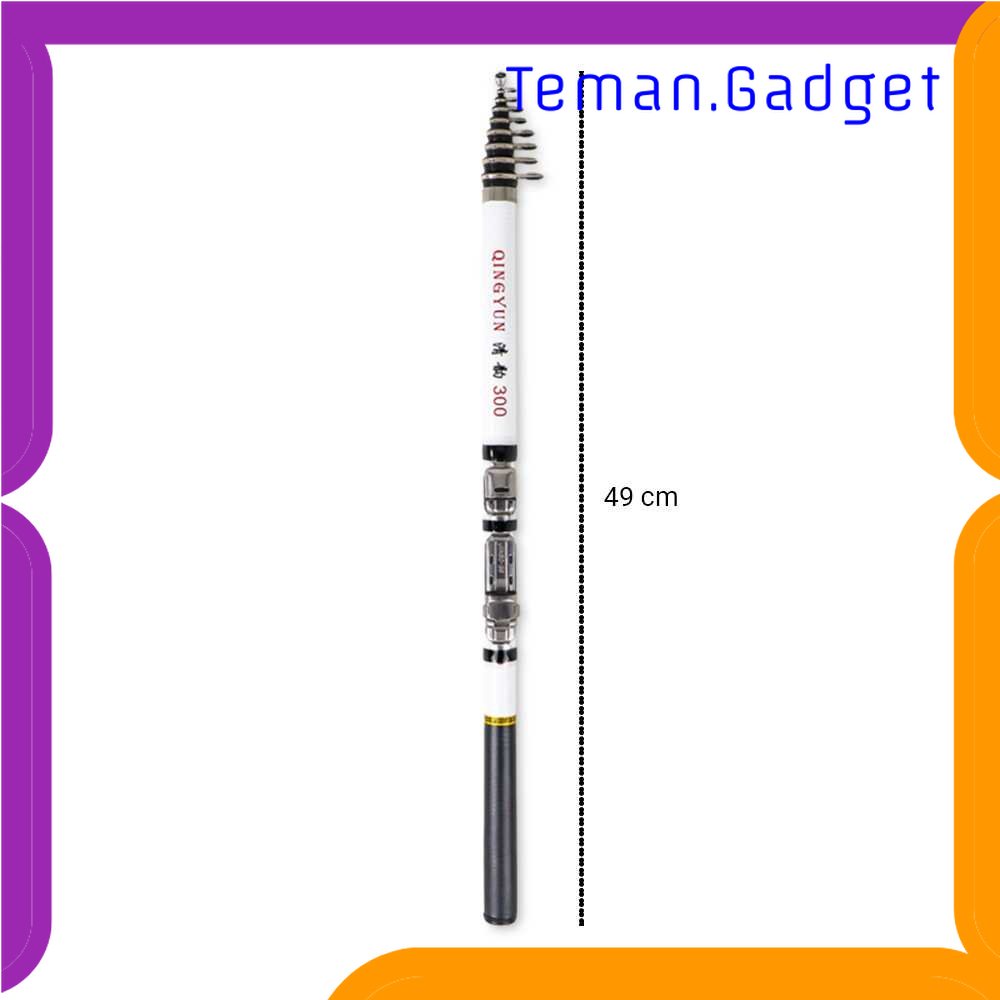 TG-PCN QINGYUN Joran Pancing Portable Telescopic Fishing Rod 3M - S6