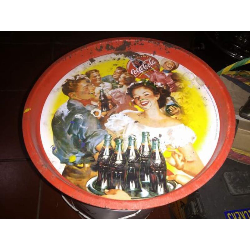 nampan iklan seng cocacola