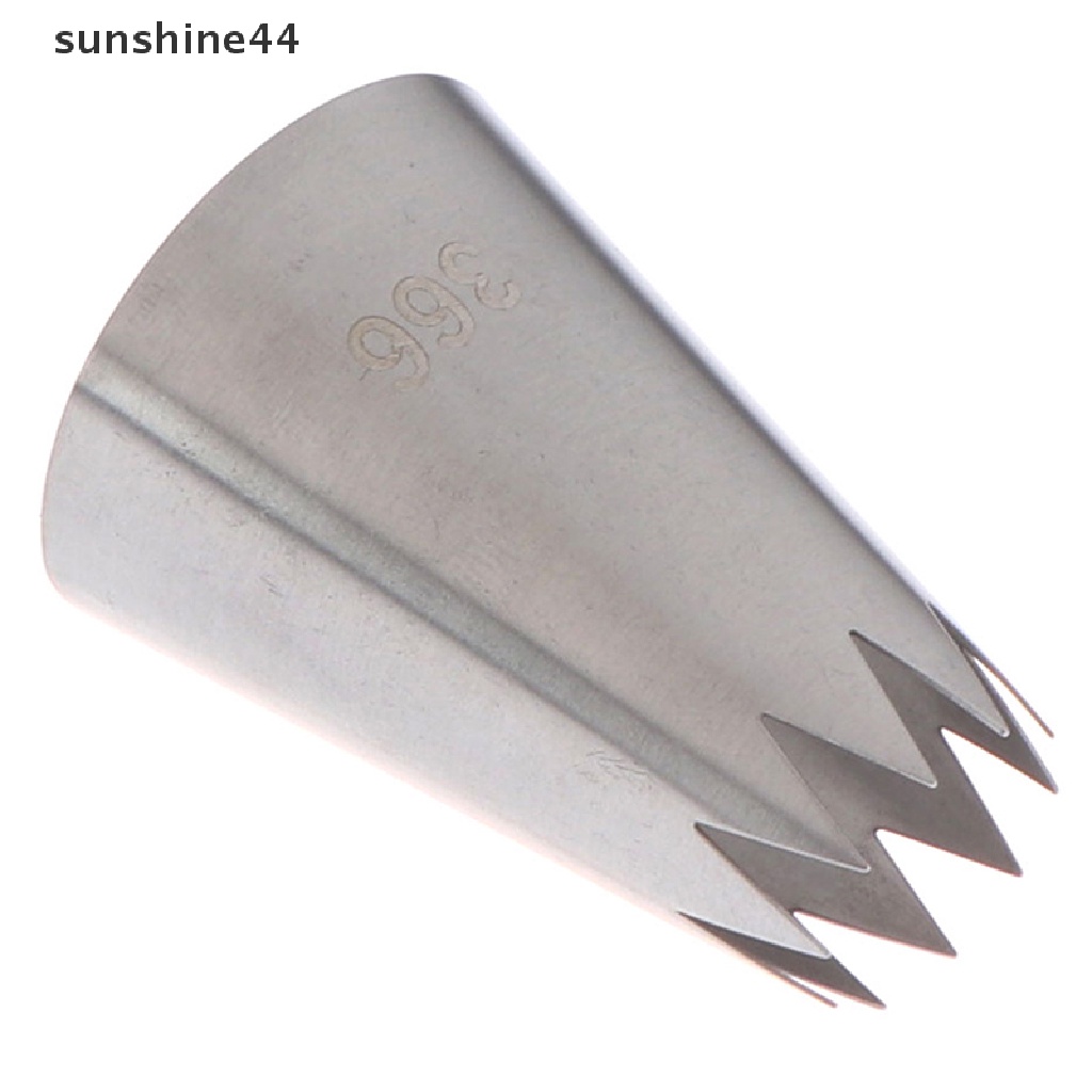 Sunshine Mai Fu 366# Alat nozzle Pipa Krim Kue Kering Model 10 Gigi Lurus Besar Bahan stainless steel 304