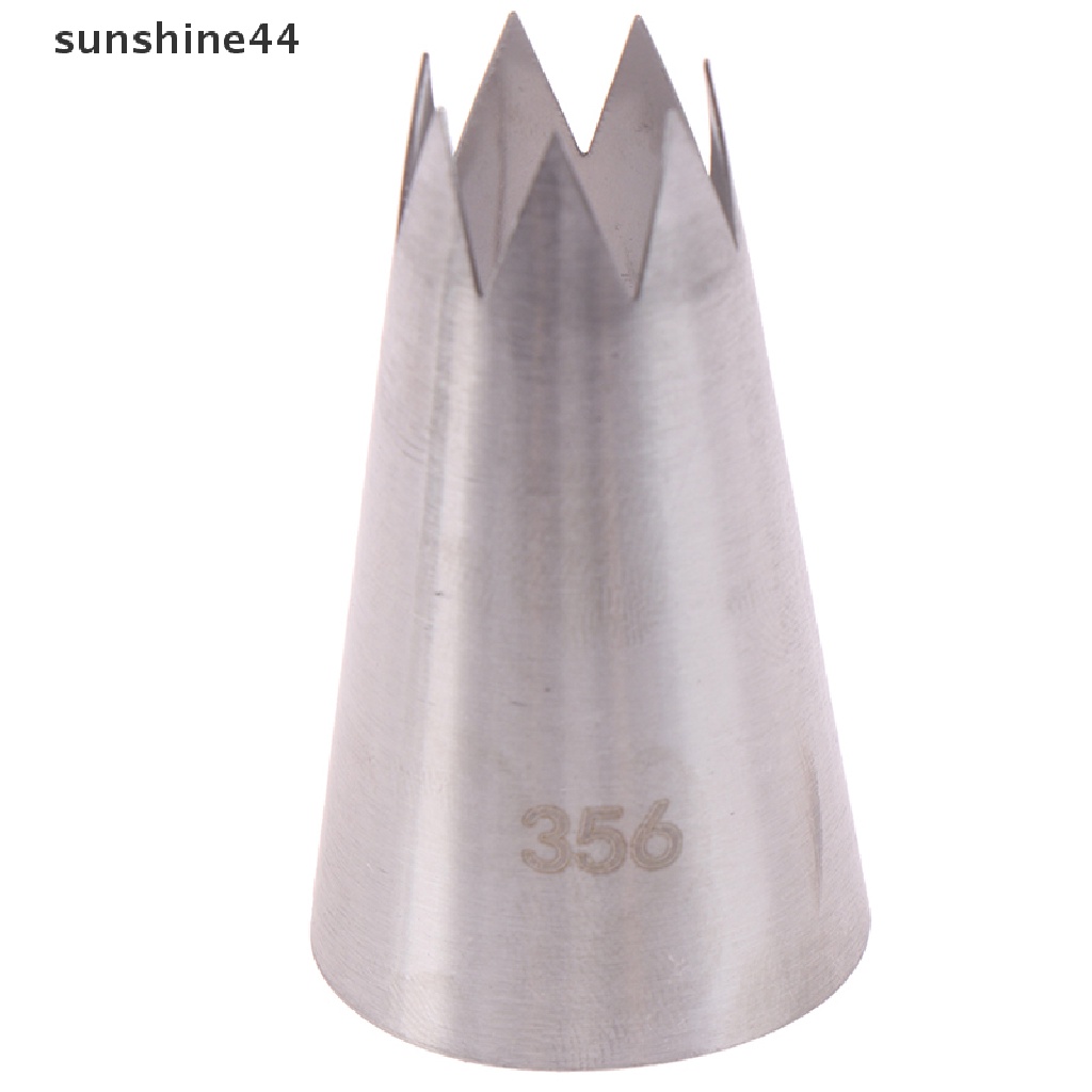 Sunshine 4pcs Spuit Piping Besar Bahan Stainless Steel Untuk Dekorasi Kue