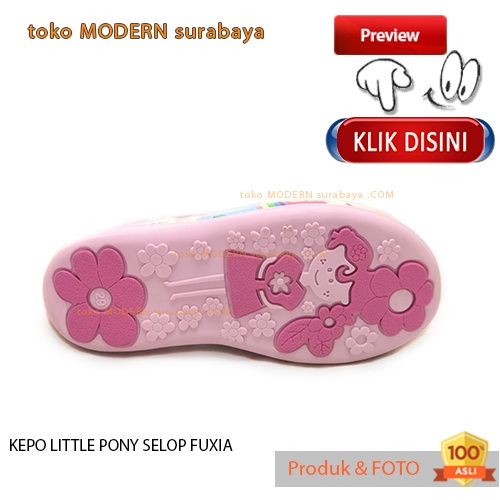 Sandal selop anak perempuan karakter printing KEPO LITTLE PONY SELOP