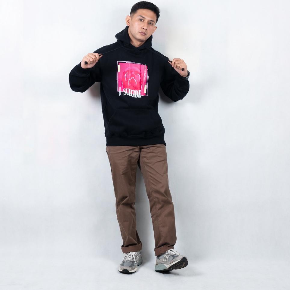 Siap Kirim Himside Sweater Hoodie Suicide Hitam