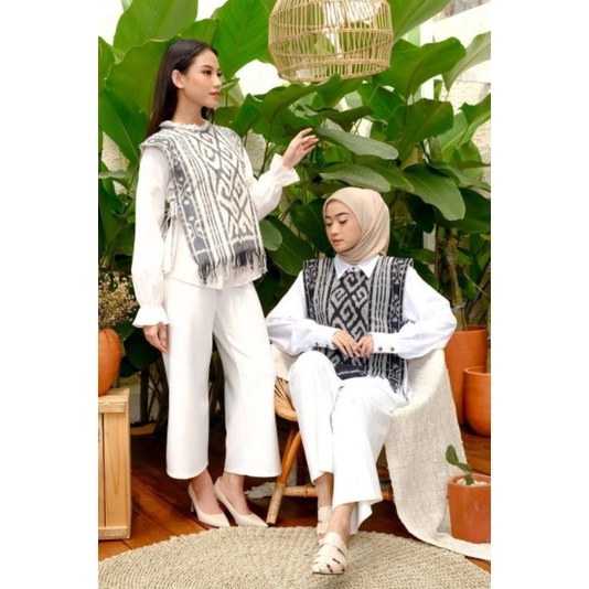 ]VEST COUPLE BATIK TENUN ORIGINAL[ OUTER TENUN TORAJA SONGKET ROMPI BATIK CEWE COWO ATASAN COUPLE KO