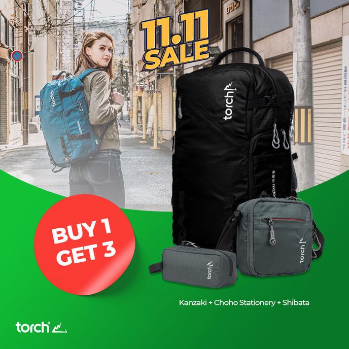 Torch Tas Ransel - Light Travel Backpack Kanzaki Classic 30 Liter