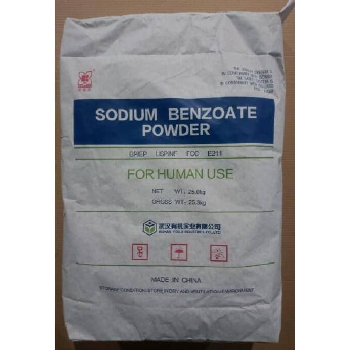 Benzoat (1.000 Gram)/ Sodium Benzoate / Pengawet Makanan Food Grade / Pengawet Sirup / Pengawet Saos / Pengawet Kecap / Pengawet Jus / Pengawet Selai
