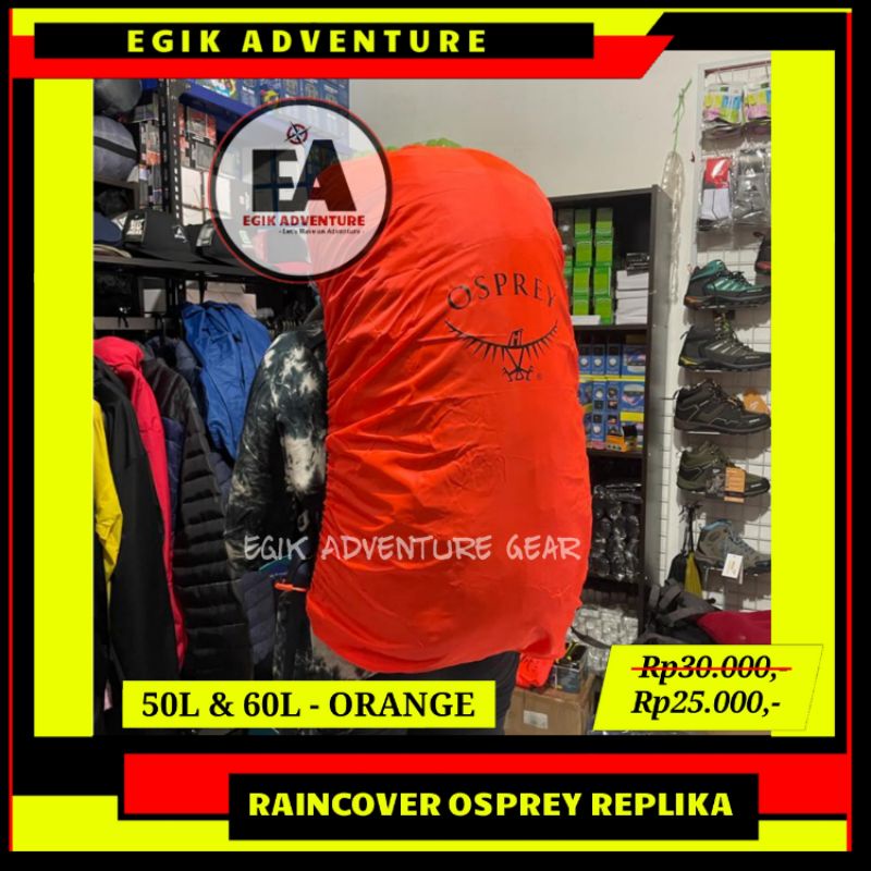 RAINCOVER 0SPREEY 50L 60L