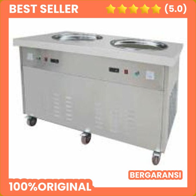 MESIN PENGGORENG ES KRIM FRY PAN ICE CREAM TYPE ICR-PF2R FOMAC MESIN ES MURAH PUSAT MESIN SEMARANG