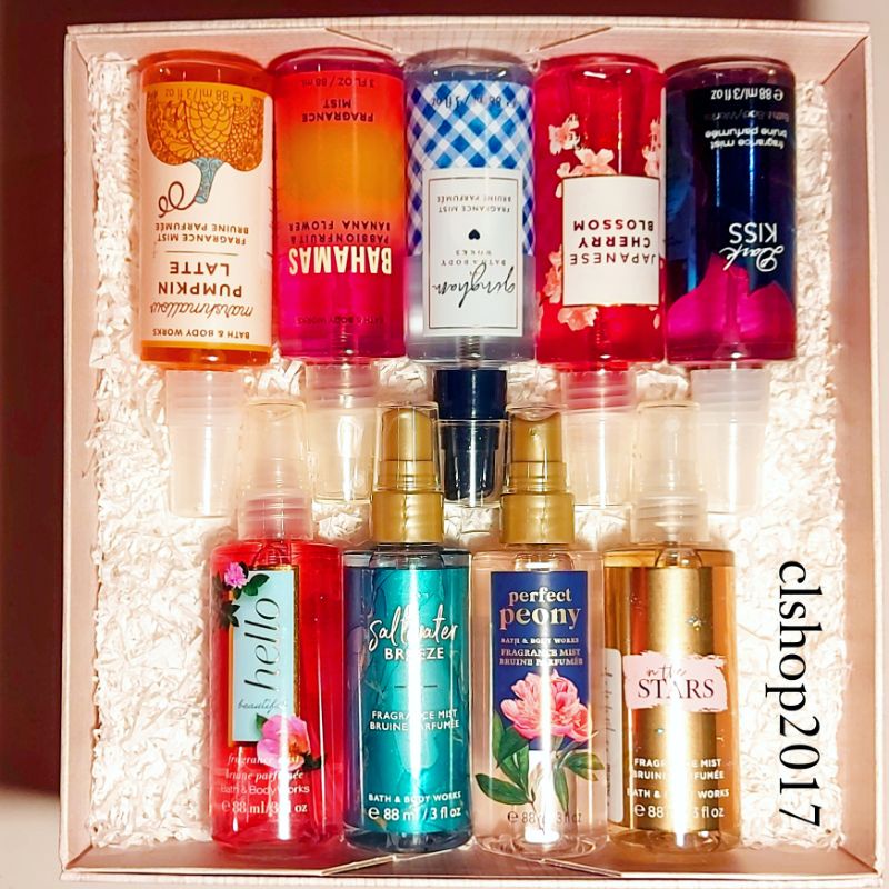 BATH &amp; BODY WORKS BBW PAKET GIFTSET HAMPERS 2IN1 3IN1 4IN1 5IN1 6IN1 7IN1 GINGHAM DARK KISS JAPANESE CHERRY BLOSSOM YOU'RE THE ONE MAD ABOUT YOU A THOUSAND WISHES IN THE STARS INTO THE NIGHT ROSE PERFECT PEONY SUNSET GLOW STRAWBERRY POUND CAKE BAHAMAS