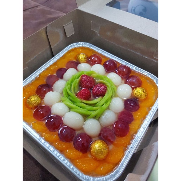 

Puding buah ukuran 20 besar, seger, banyak buah