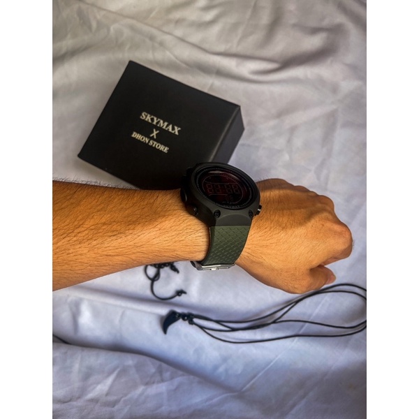 jam tangan SKYMAX pria gratis gelang dan kalung (dhon store)