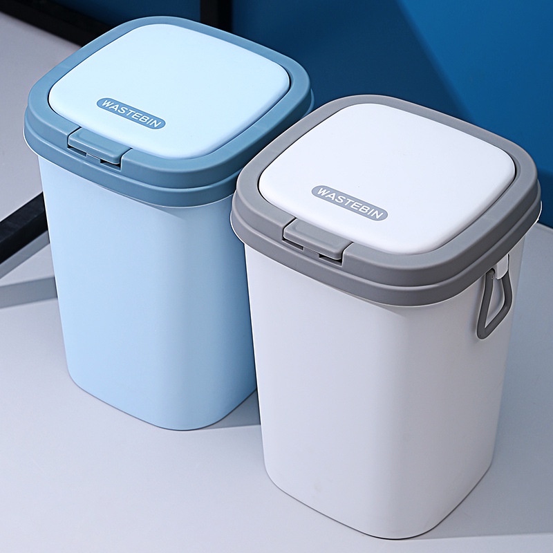 Tempat Sampah Dengan Penutup Dapur dan Kamar Mandi Tempat Sampah Tipe Press Tempat Sampah Tebal Tebal