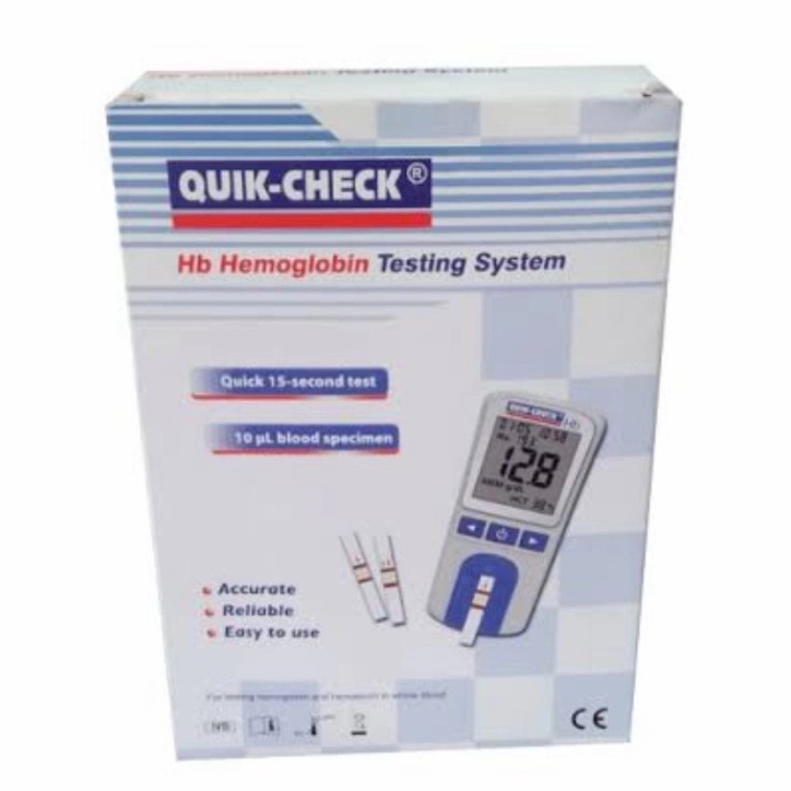 ALAT CEK HEMOGLOBIN QUICK CHECK HB ALAT + STRIP