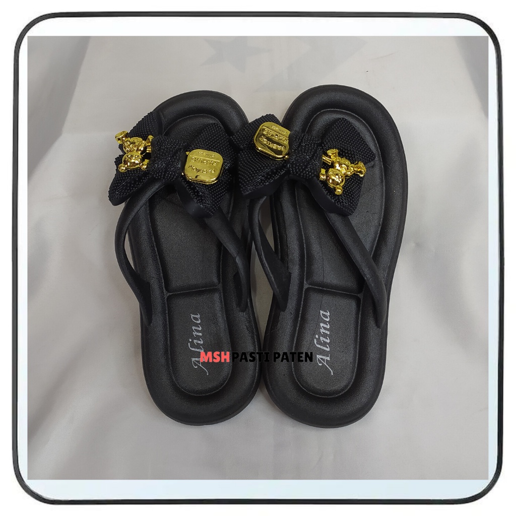 Sandal Tebal Dan Empuk Wanita Dewasa Sandal impor Wanita Merk Alina