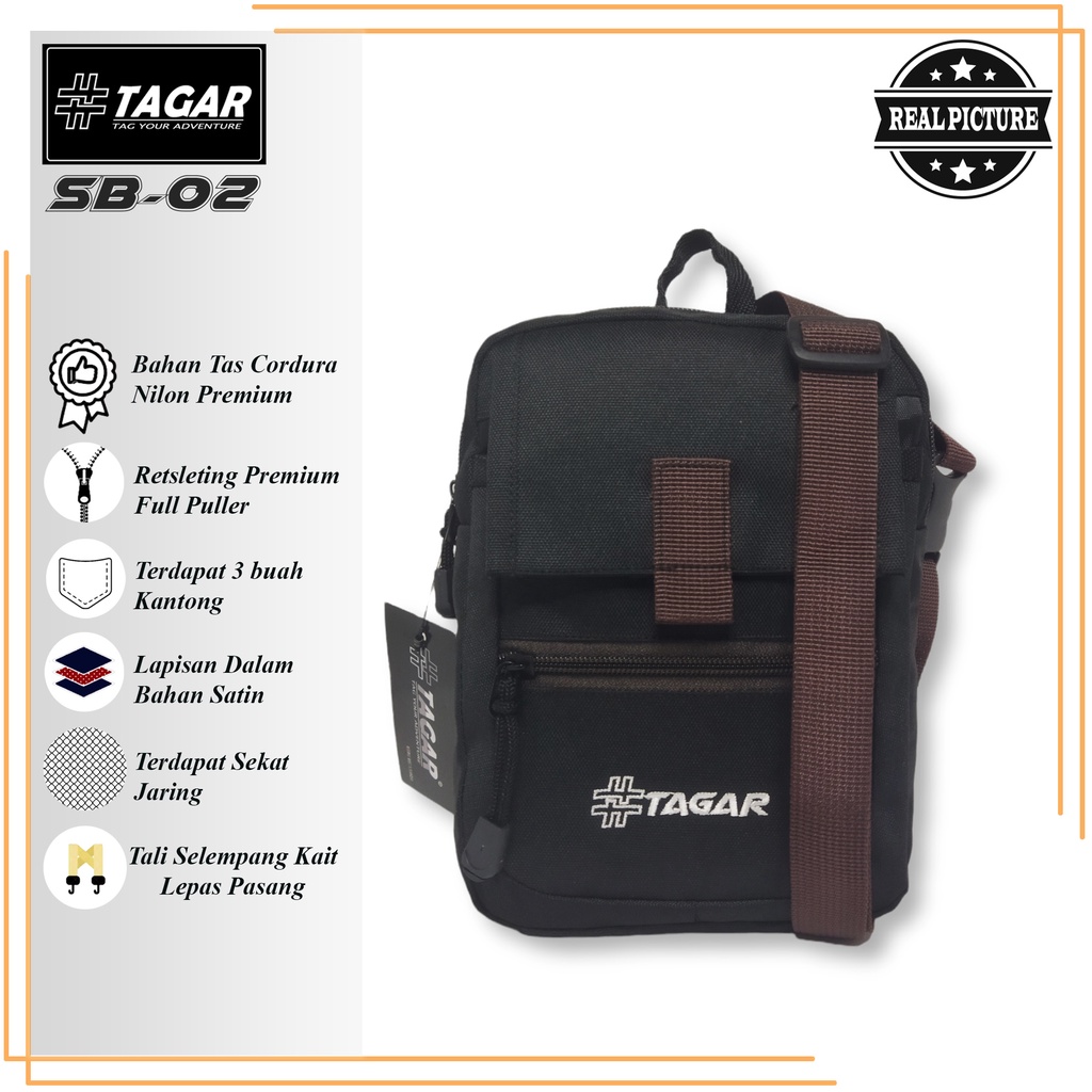 Tas Selempang Original TAGAR Pouch Bag Distro TAGAR Sling Bag Branded TAGAR - COD