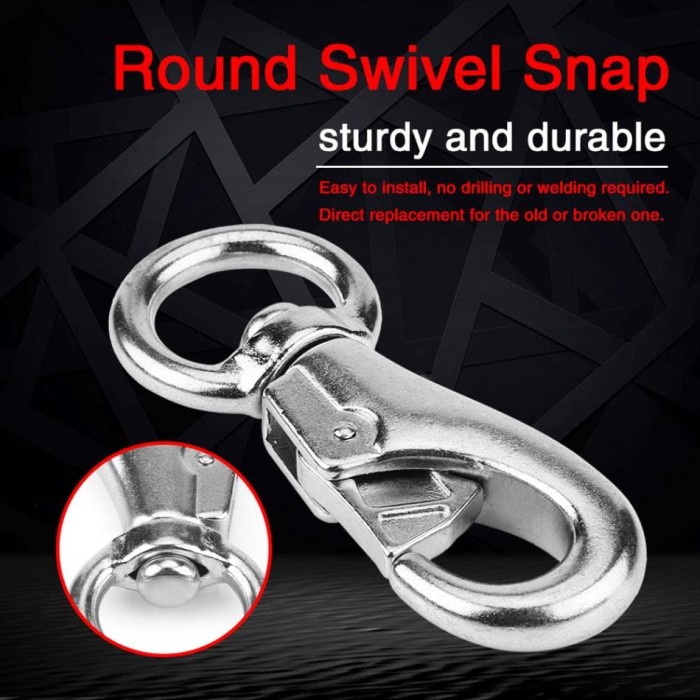Bull Swivel Eye Bolt Snap Hook 250Kg Hook Besar Kaitan Anjing