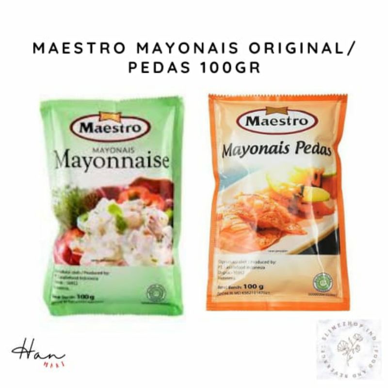 

MAESTRO MAYONAISE SACHET 100gr / MAESTRO MAYONAISE PEDAS SACHET 100gr