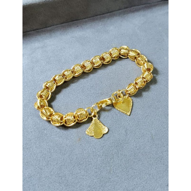 Gelang sepuh sepuhan motif emas