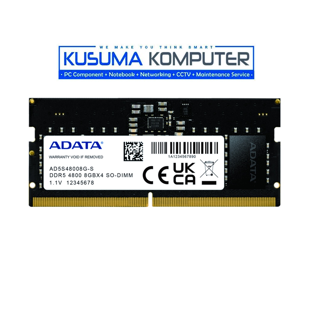 Adata Ram Sodimm 8GB DDR5 Ram Laptop 4800 4800MHz