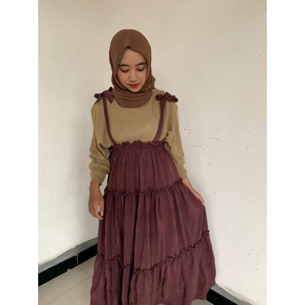 OVERALL CRINCLE/ OVERALL CANTIKA BAHAN CRINCLE BY ABIDAHGALLERY