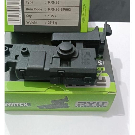 SWITCH / SAKLAR BOR HAMMER DRILL RYU RRH26 ORIGINAL RYU