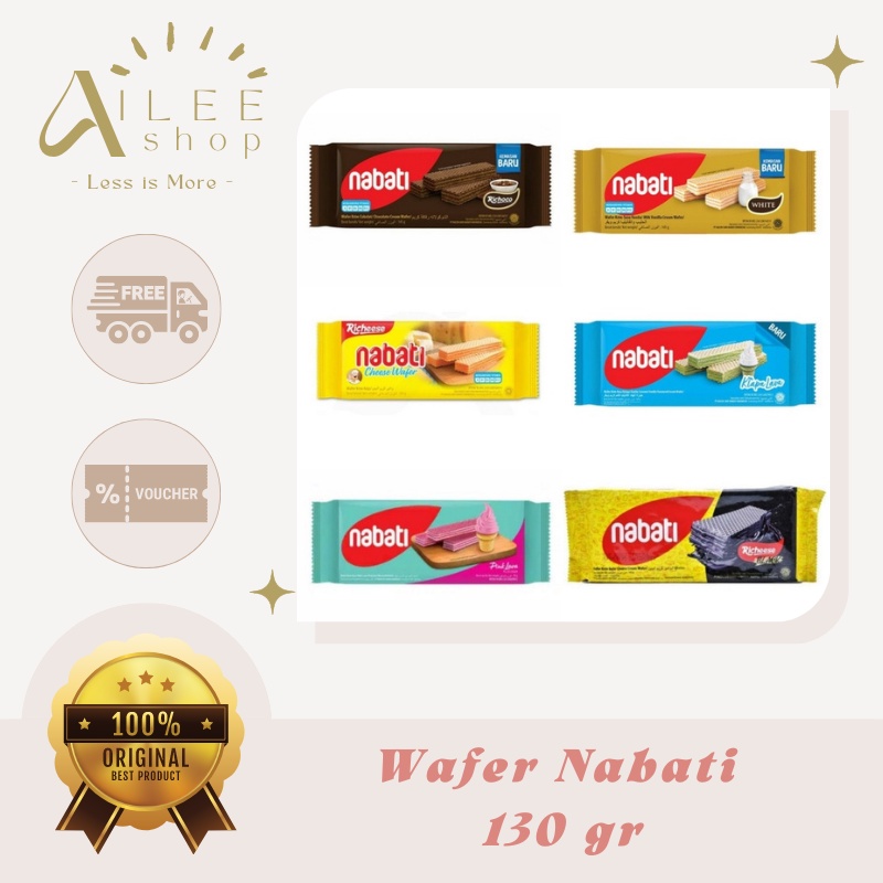 Nabati Wafer 130 gr / Richeese / Richoco / Keju Coklat