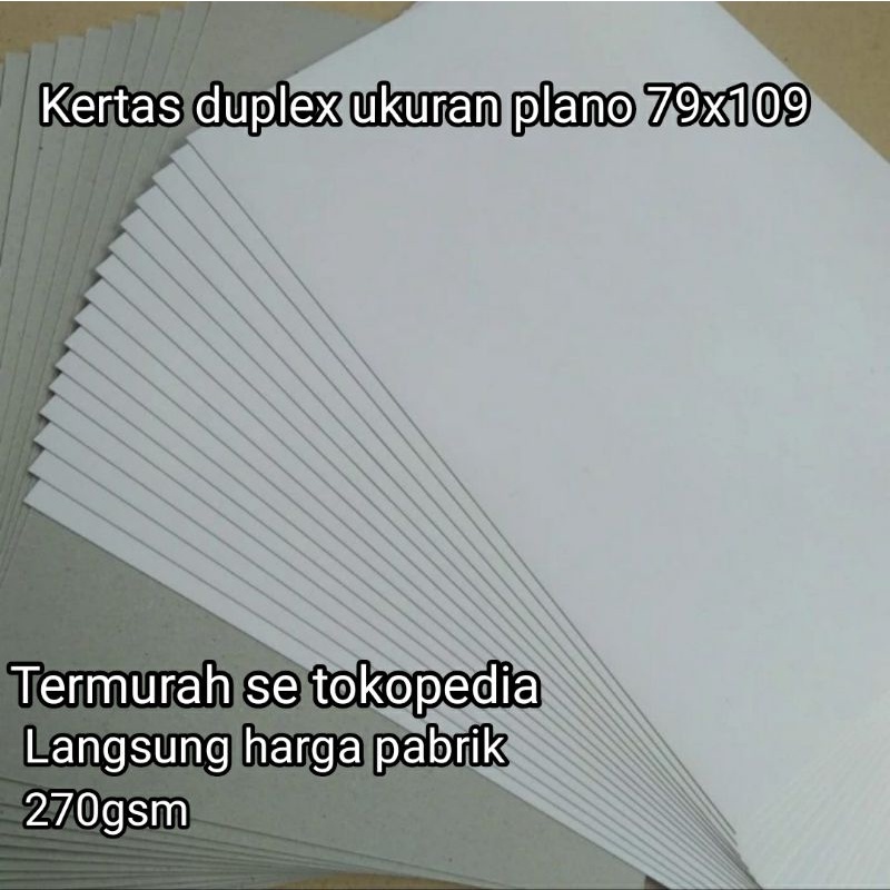 

Kertas Duplex 270gsm Kertas Nasi Kertas Box/Kertas pola/kertas tebal