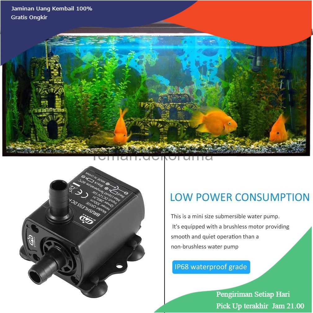 TD-PR2 QIAORAN Pompa Air Mini USB Brushless Submersible Aquarium 5V - QR50A