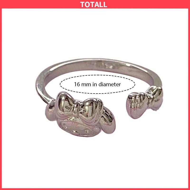 COD Cincin Kuromi Melody Adjustable Kartun Lucu Korea Cincin Untuk Wanita-Totall