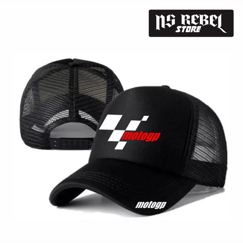 TOPI JARING TRUCKER RACING MOTOGP TOPI RACING BALAP MOTOR MOTO GP - NS REBEL