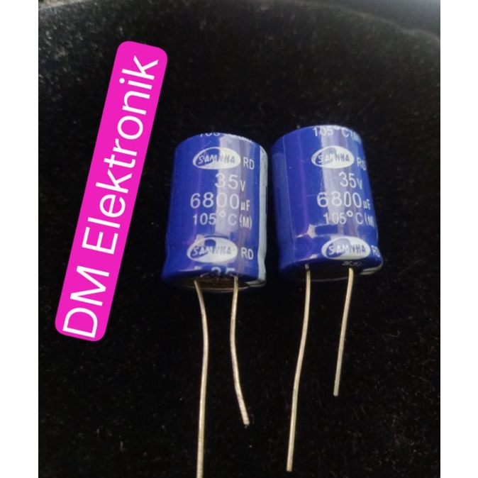kapasitor elco 6800uf -35V 6800uf35v kapasitor