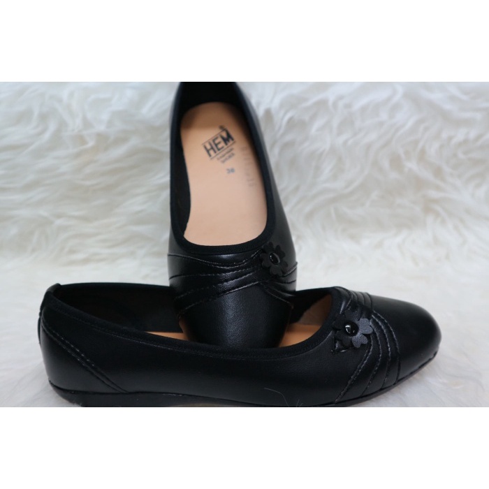 Sepatu flat shoes Hem wanita - 6346 - 36