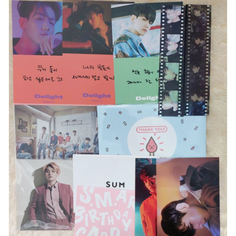 EXO BAEKHYUN MERCH MERCHANDISE MD DELIGHT BAMBI POSTCARD MESSAGE CARD JAPAN BIRTHDAY CARD LOVE ME RI