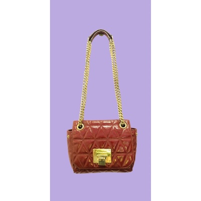 TAS MK SLING RANTAI MICHAEL KORS VIVIANE MAROON (link kecil)