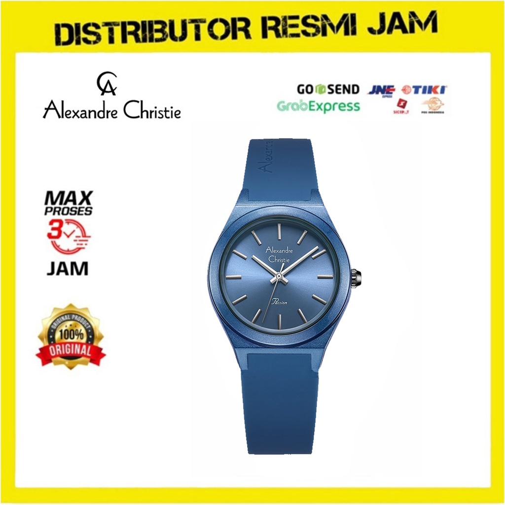 Jam Tangan Wanita Alexandre Christie AC 2A07 AC2A07 Blue