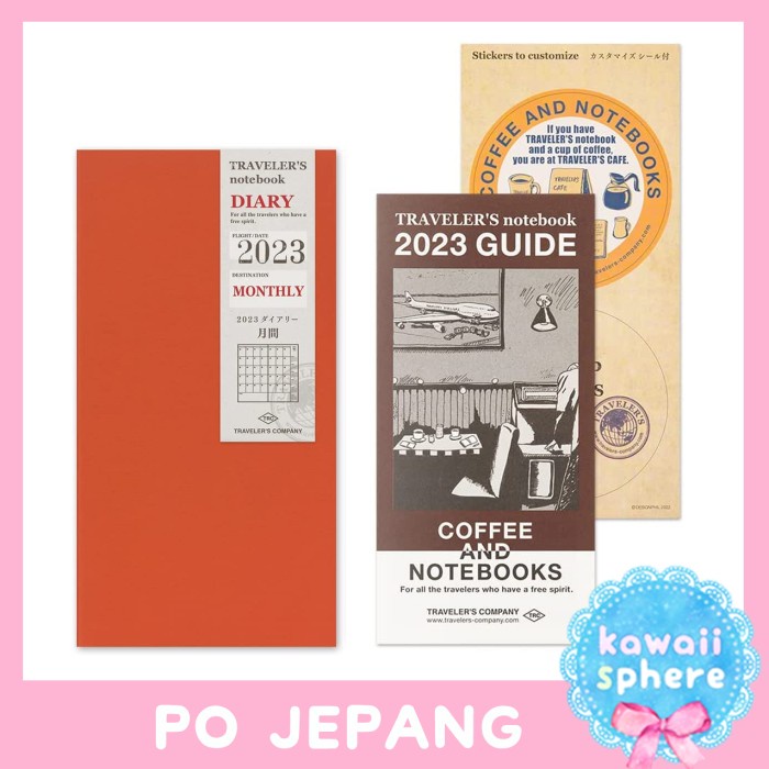 

Agenda Traveler'S Notebook Refill 2023 Monthly Regular Travelers Notebook