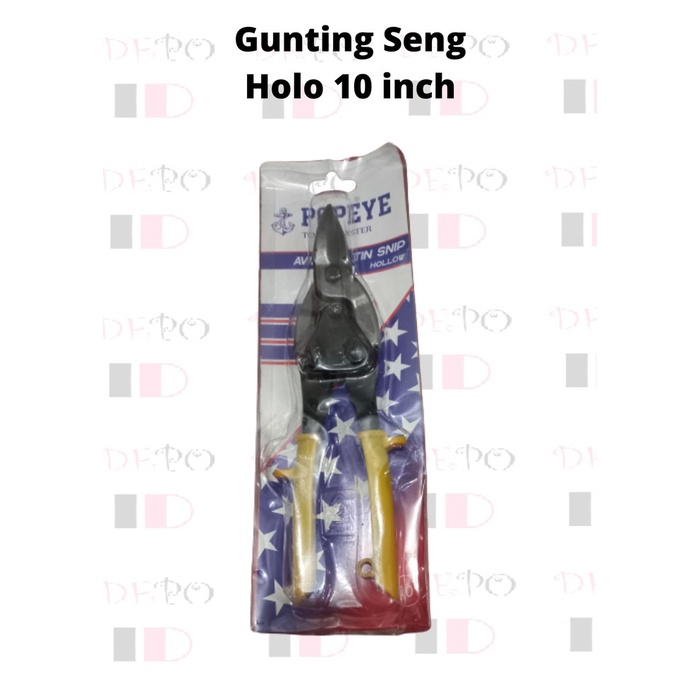 Gunting Seng Holo 10 inch Kawat Plat Besi Tang Potong 10 inch