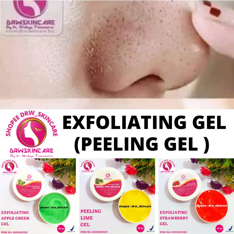 PEELING GEL ATAU EXFOLIATING GEL DRW SKINCARE BPOM ORIGINAL 100 %/PEELING GEL/PEELING GEL DRW / DRW 