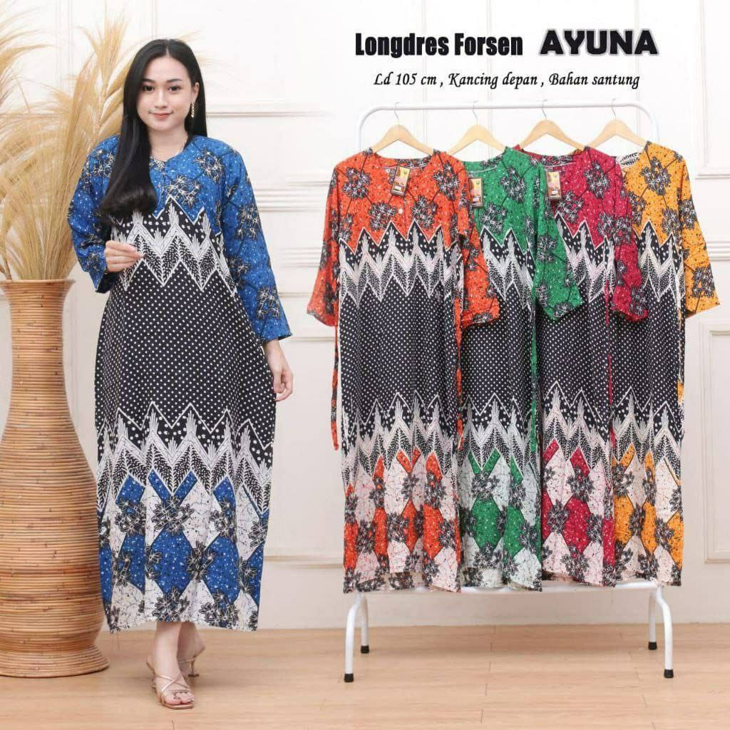 Daster Longdress Panjang Busui Bumil Bahan Rayon Murah Kekinian Semata Kaki