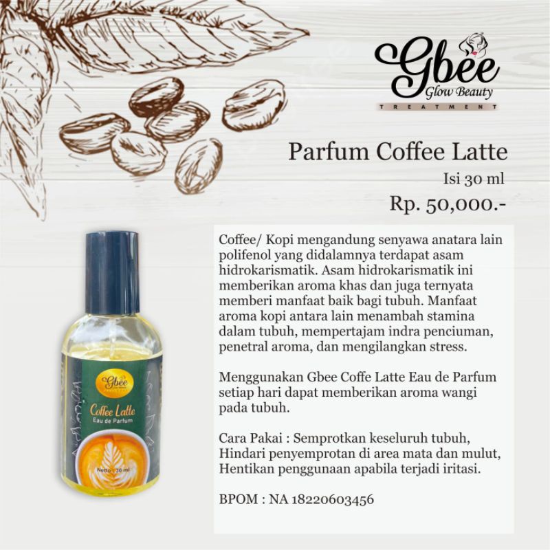 GBEE GLOW BEAUTY - PARFUM COFFEE LATTE