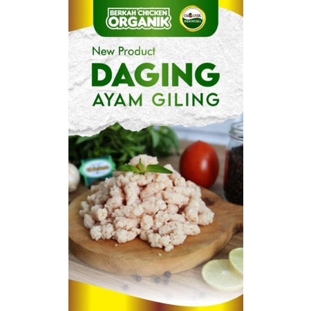 

Daging giling ayam organik berkah chicken, ayam probiotik