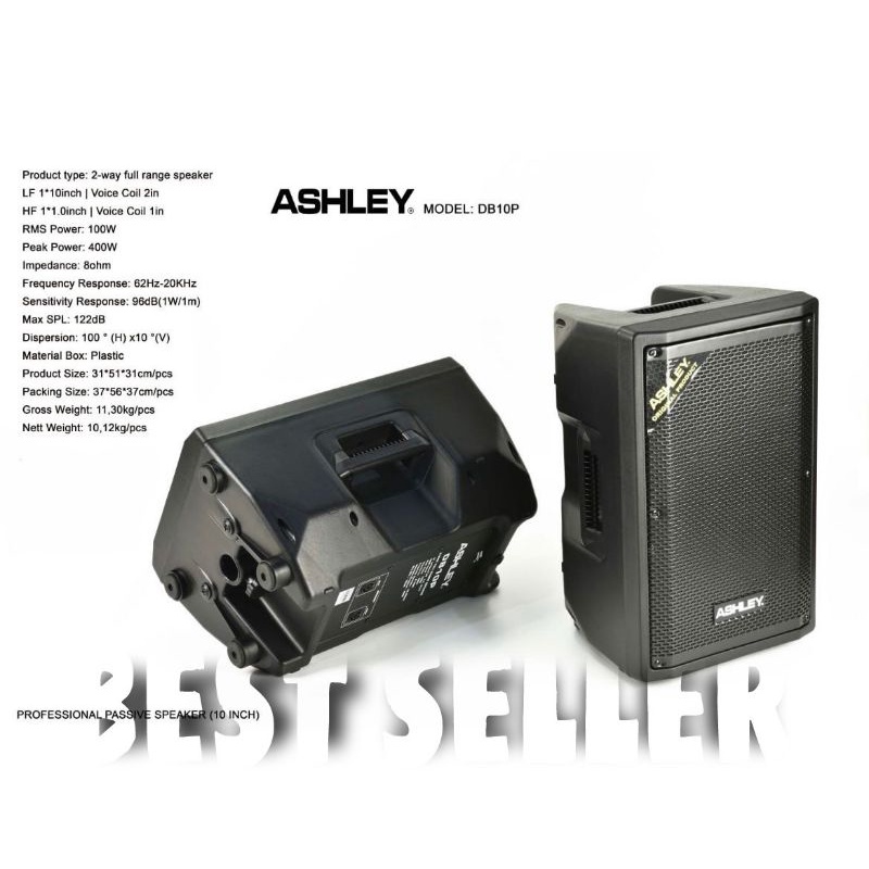 Speaker Pasif Ashley DB 10 P Original10 inch Passive Ashley DB10P