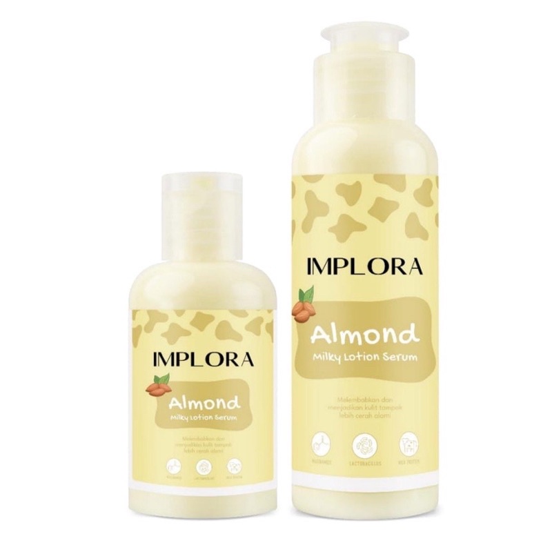 IMPLORA Milky Lotion Serum (NEW PRODUCT) 60 ML / Handbody Lotion Implora Mini Travel Size BPOM