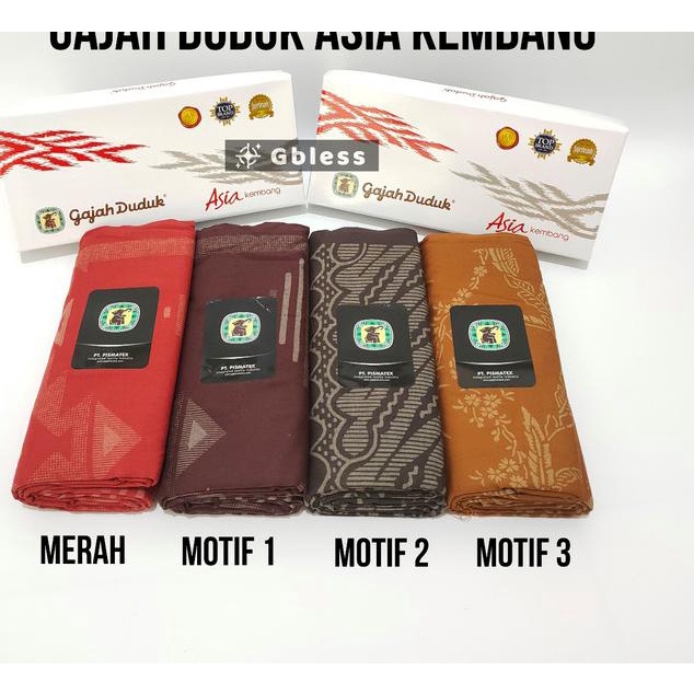 Sarung Gajah Duduk Asia Kembang Murah - hijau muda