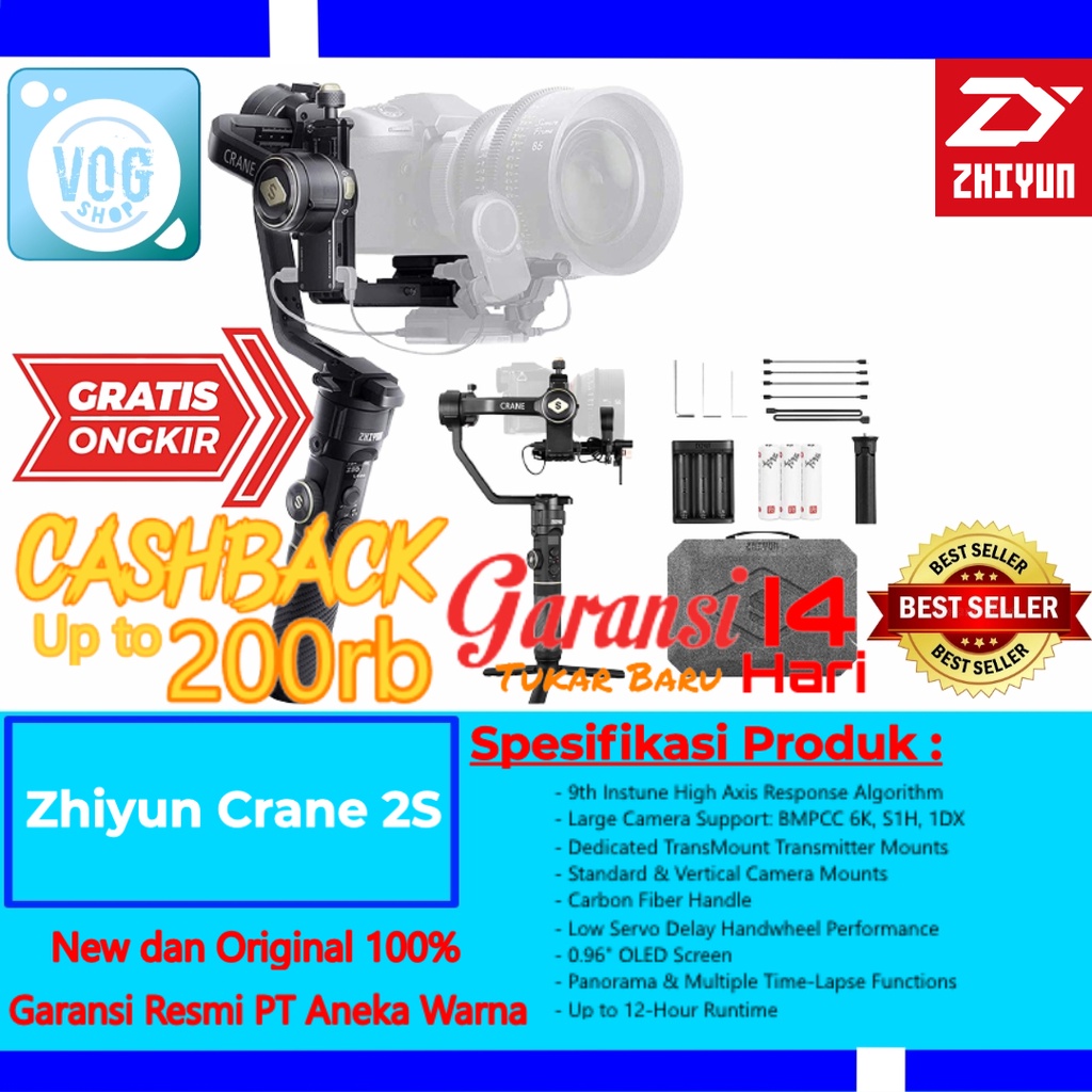 Zhiyun CRANE 2S Handheld Gimbal Stabilizer Kamera