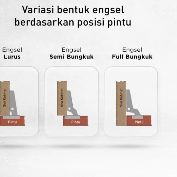 engsel sendok (Stenlis 304) engsel taco Slowmotion - Set Bengkok